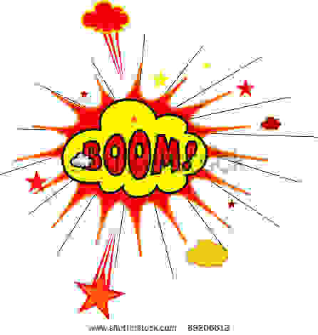 Stock Vector Cartoon Boom 89206612