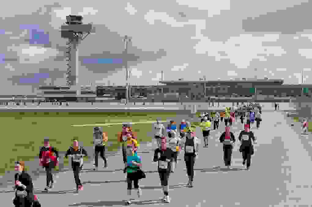 6. AirportRun Auf Der Baustelle Des Künftigen Hauptstadtairports Flughafen Berlin Brandenburg BER