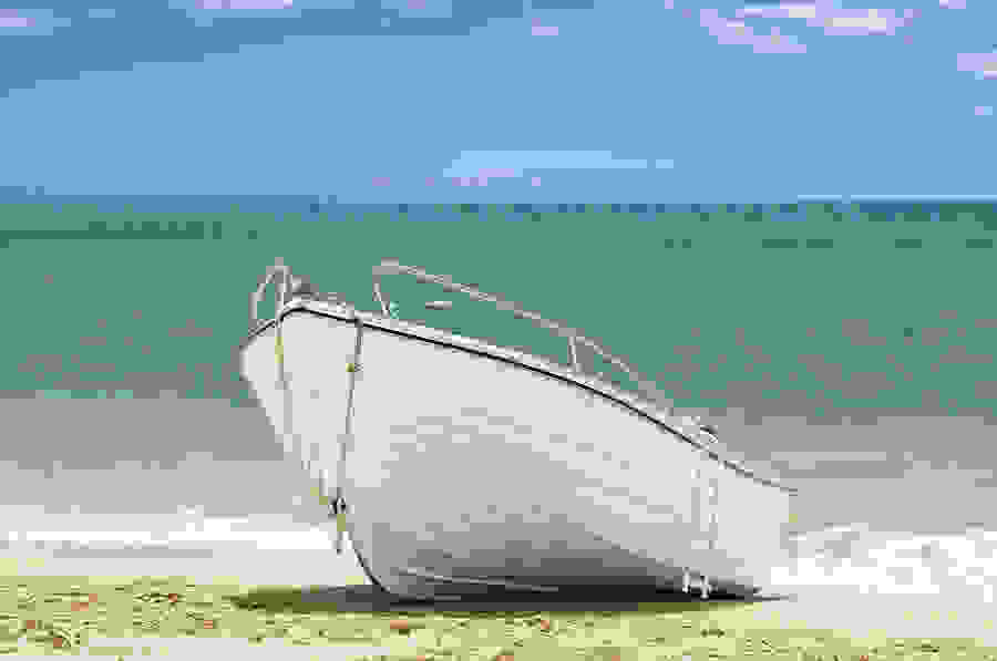 Fishing Boat On The Beach Christopher Elwell