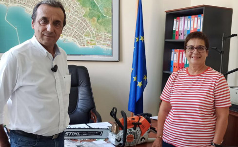 Aλυσοπρίονο STIHL δωρεά στο Δήμο Αργοστολίου