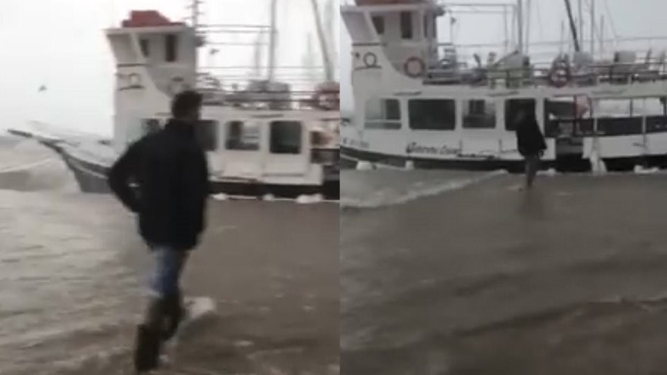 Συγκλονιστικό βίντεο από τη Σάμη -Καράβι βγήκε στη στεριά