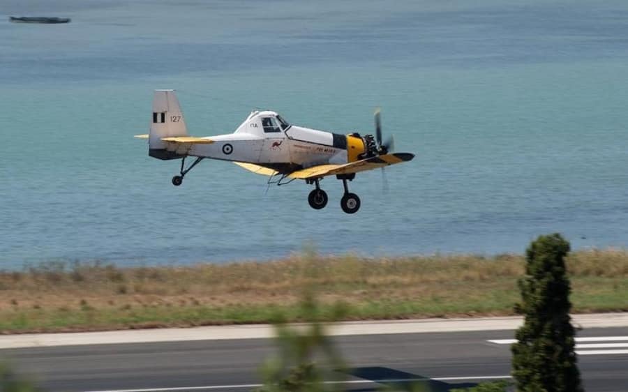 Αναχώρησαν τα δύο πυροσβεστικά αεροσκάφη τύπου Πετζετέλ από την Κεφαλονιά [εικόνες]