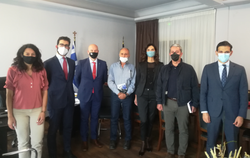 Ιταλική αντιπροσωπεία στο Δημαρχείο Αργοστολίου