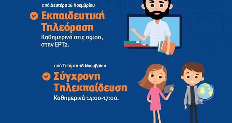 Ξεκινά η τηλεκπαίδευση σε δημοτικά και νηπιαγωγεία – Πώς θα γίνονται τα μαθήματα