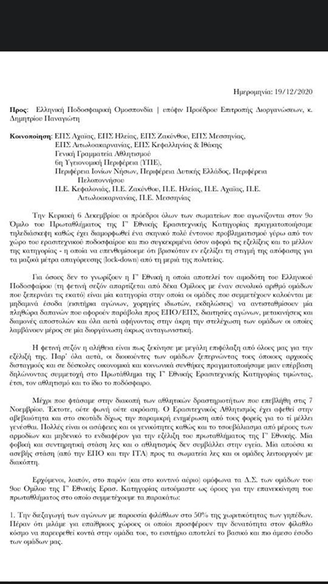 Έχει δημιουργηθεί άσχημο σκηνικό γύρω από τον χώρο του ερασιτεχνικού ποδοσφαίρου