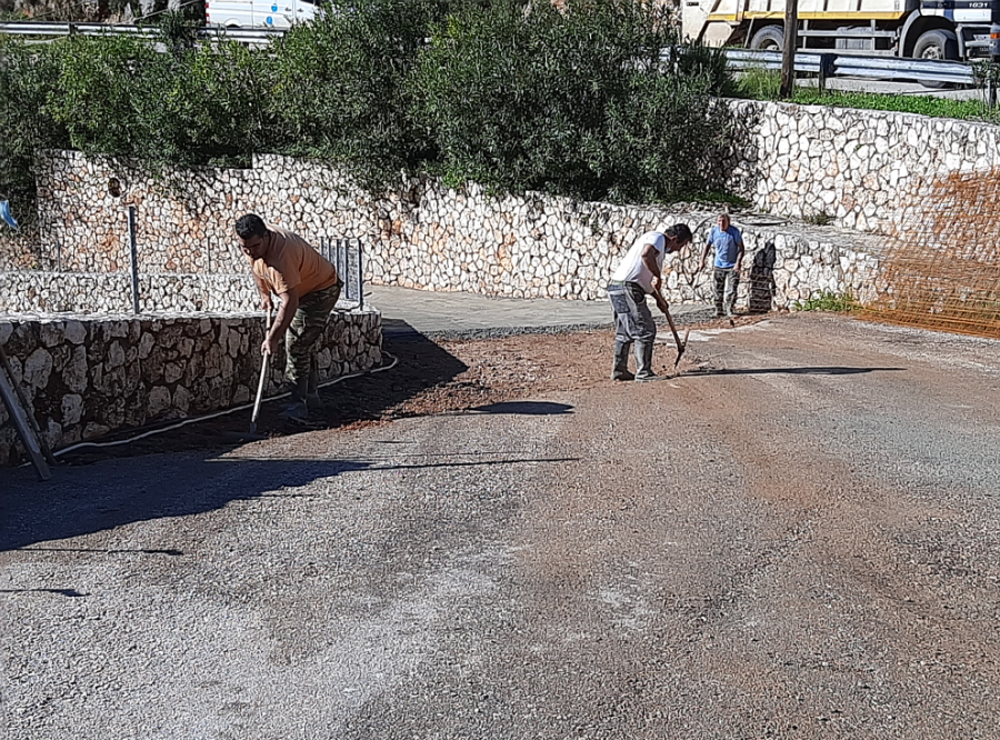 Αποκατάσταση του δρόμου στον Αγιο Κωνσταντίνο