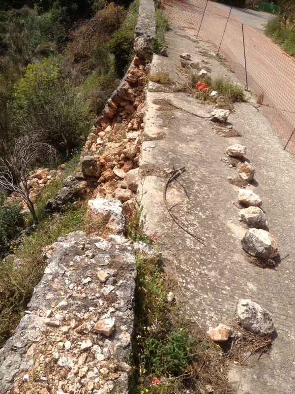 Επισκευή του δρόμου στα Κουρουκλάτα