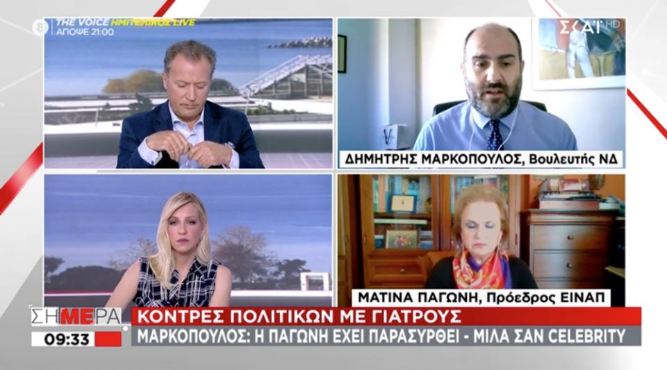 Σκοτώθηκαν “on-air” Μαρκόπουλος – Παγώνη