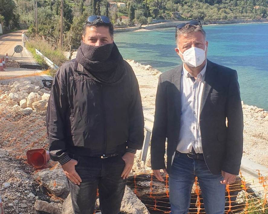 Τραυλός Λιβιτσάνης: Επιθεώρησαν τα έργα αποκατάστασης στο επαρχιακό δίκτυο της Ιθάκης