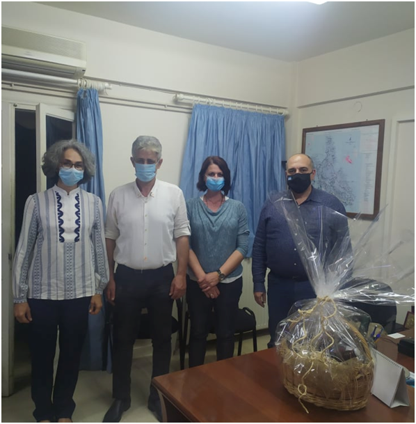 Επίσκεψη της Σοφίας Σακοράφα στο Δήμο Σάμης