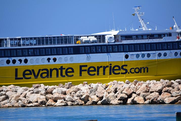 LEVANTE FERRIES: Χωρίς δρομολόγια την Πέμπτη 3 Ιουνίου λόγω απεργίας