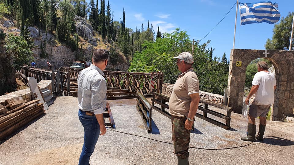 Κεφαλονιά: Αυτοψία Τραυλού στις γέφυρες Αγίας Βαρβάρας & Χειμωνικού (εικόνες)