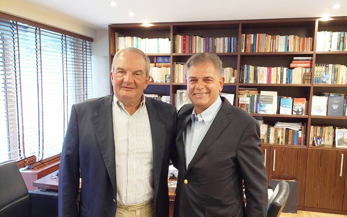 Tετ α τετ Κώστα Καραμανλή με Βαγγέλη Λουκέρη