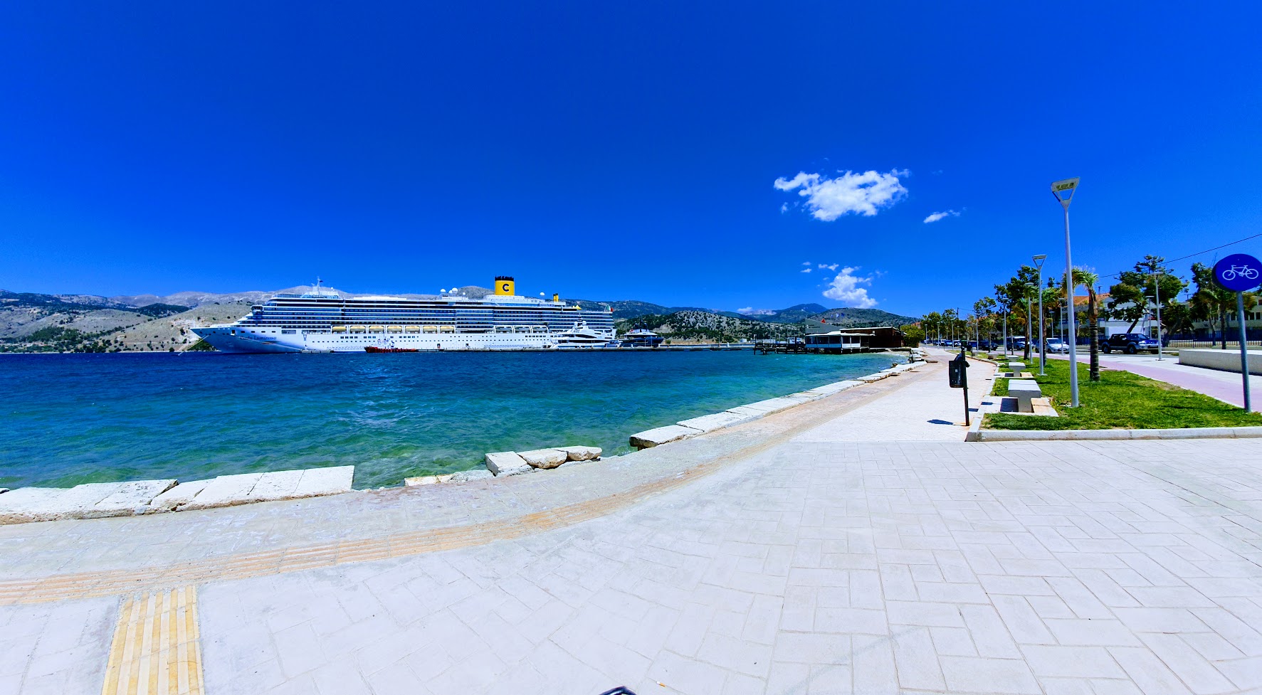 Το πρώτο κρουαζιερόπλοιο στο Αργοστόλι Costa Luminosa