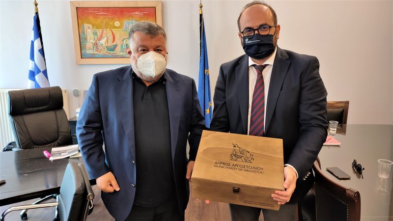 Συνάντηση Δημάρχου Αργοστολίου με τον Γενικό Γραμματέα Αιγαίου & Νησιωτικής Πολιτικής