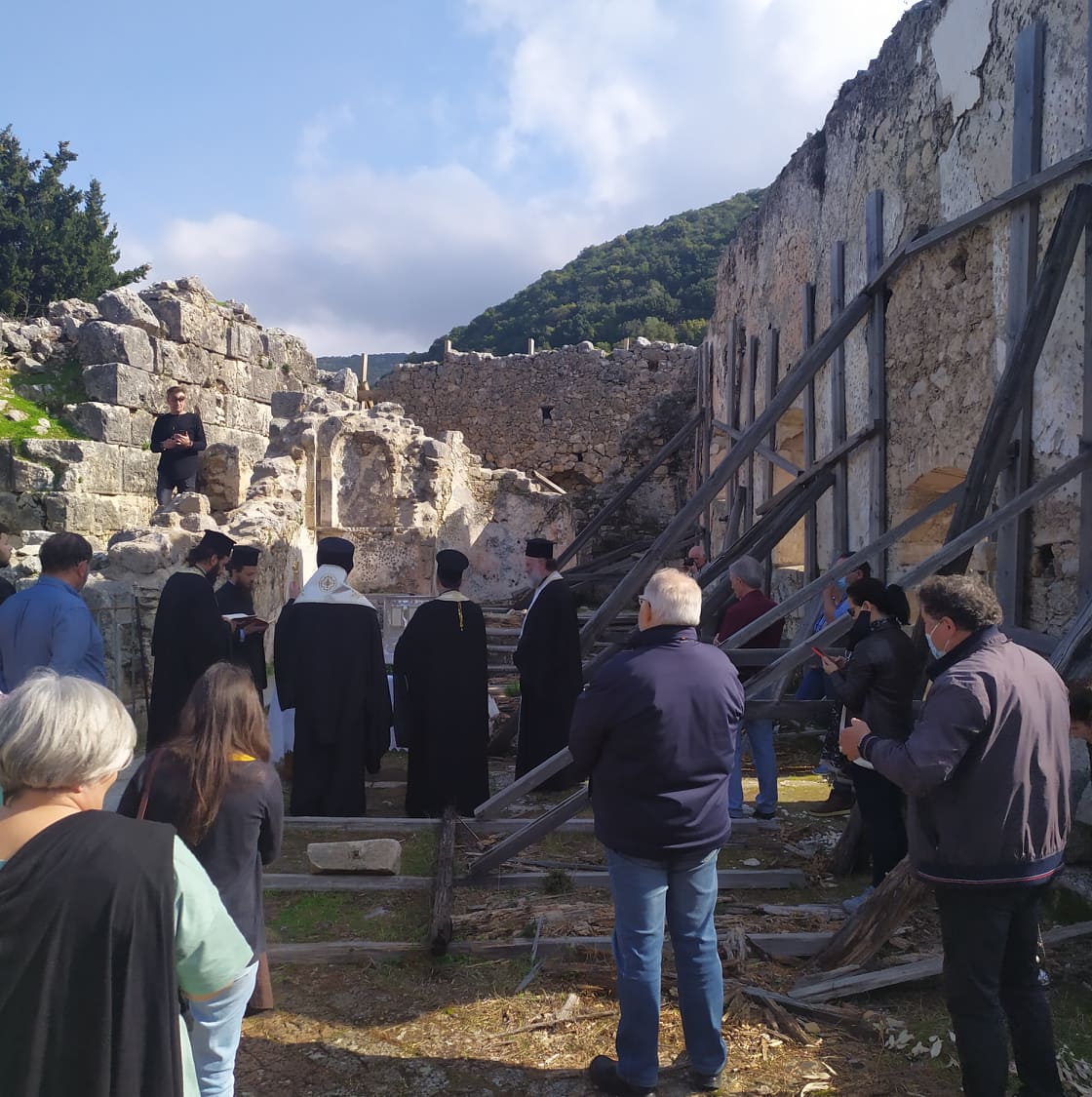 Αγιασμός στους Άγιους Φανέντες ενόψει της έναρξης των εργασιών αναστήλωσης [εικόνες]