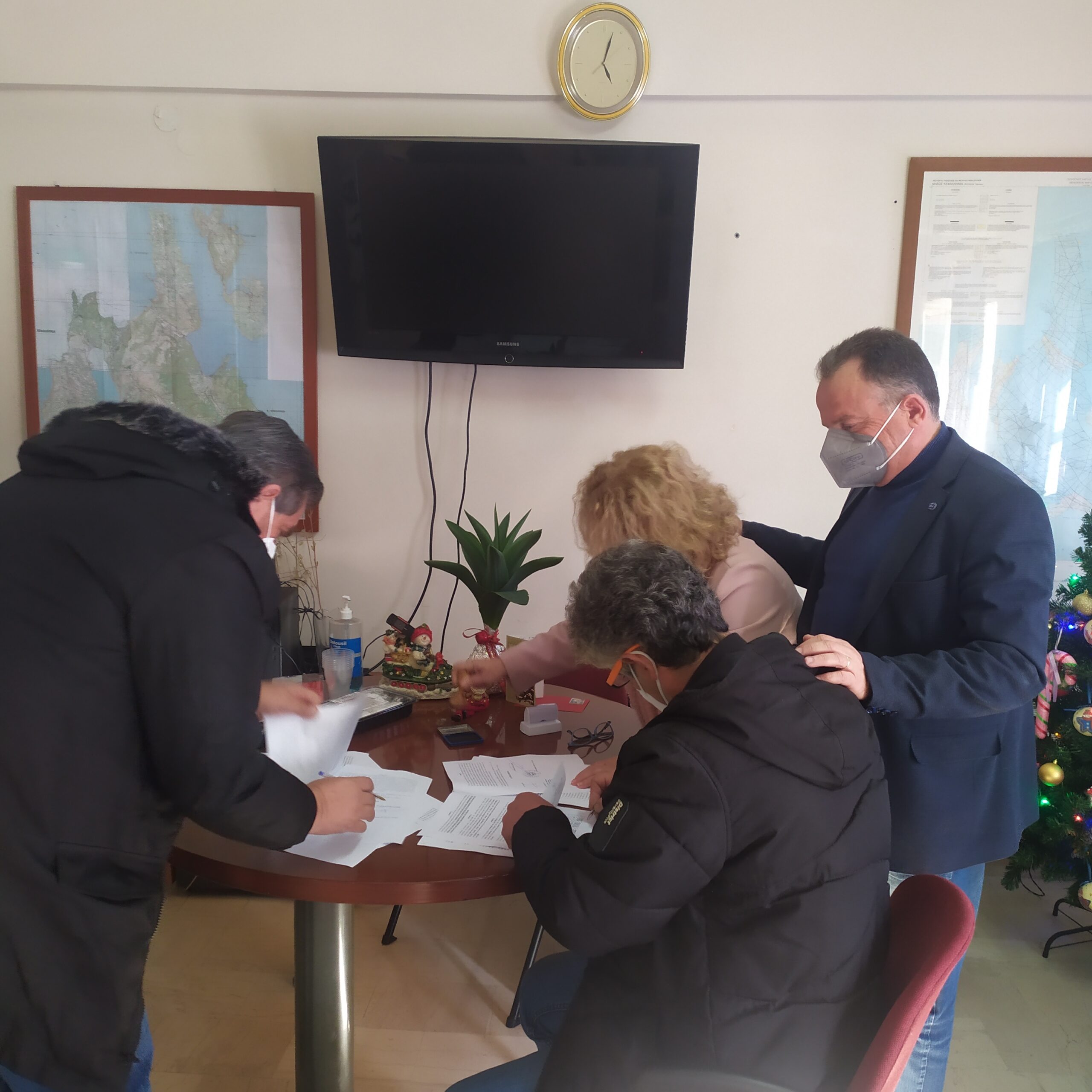 Δήμος Σάμης Υπογραφή Σύμβασης για την αποκατάσταση της Λιμενικής Εγκατάστασης Αγίας Ευφημίας