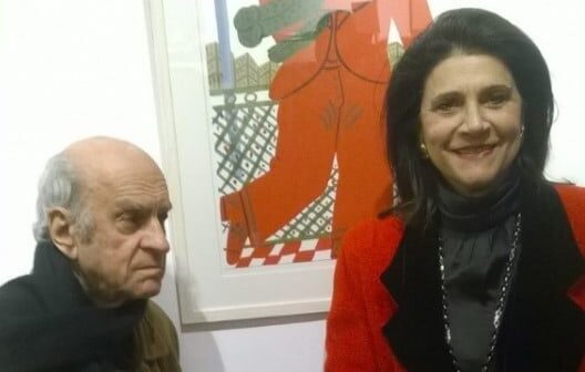 Η Περιφερειάρχης Ρόδη Κράτσα αποχαιρετά τον εμβληματικό ζωγράφο Αλέκο Φασιανό