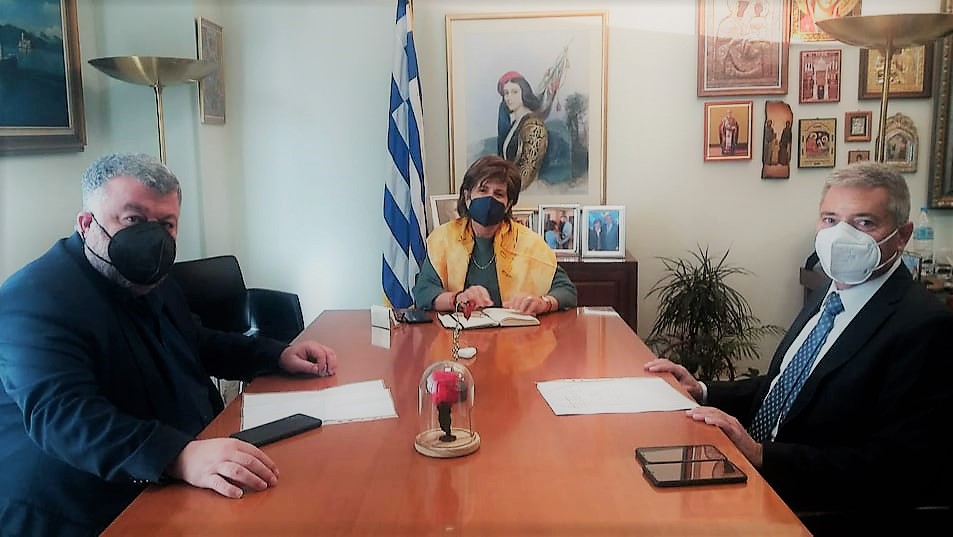 Συναντήσεις εργασίας στα Υπουργεία Καππάτου με Μιχαλάτο [εικόνες]