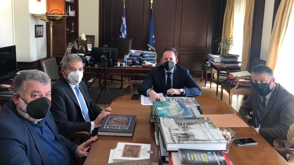 Συνάντηση Καππάτου -Τραυλού -Θεόφιλου με τον Αναπληρωτή Υπουργό Εσωτερικών Στέλιο Πέτσα