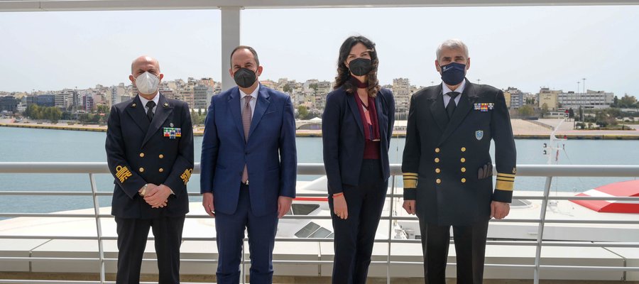 Επίσκεψη του Αρχηγού της Ιταλικής Ακτοφυλακής στο Υπουργείο Ναυτιλίας