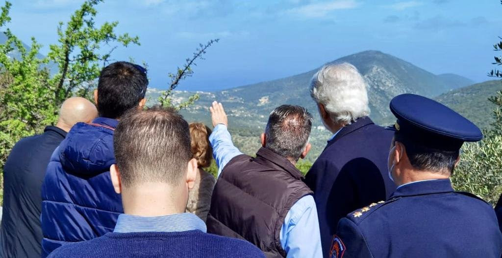 Ολοκληρώθηκε η επίσκεψη του Υπουργού Κλιματικής Κρίσης και Πολιτικής Προστασίας στην Ιθάκη