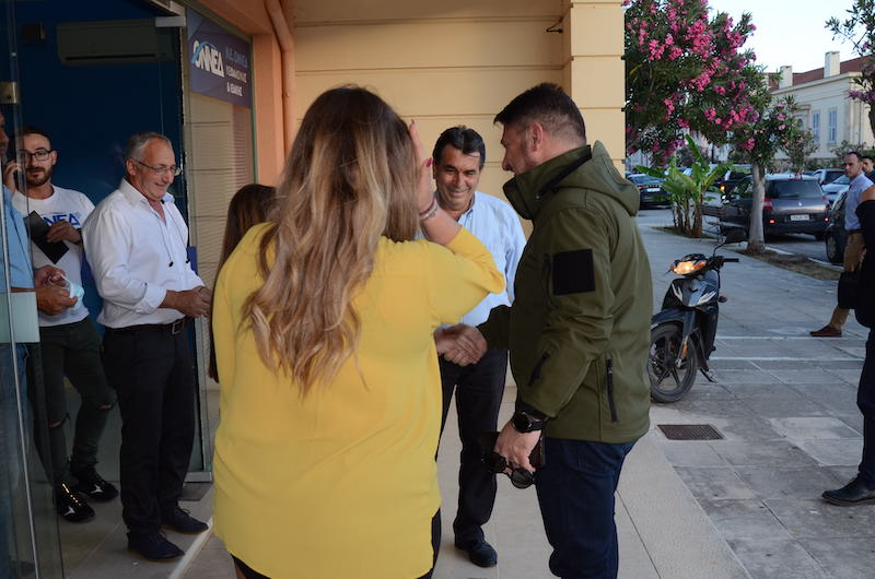 Στην Κεφαλονιά ο Νίκος Χαρδαλιάς για την επέτειο της 21ης Μαΐου  Επισκέφθηκε τα γραφεία της τοπικής ΝΔ [εικόνες]
