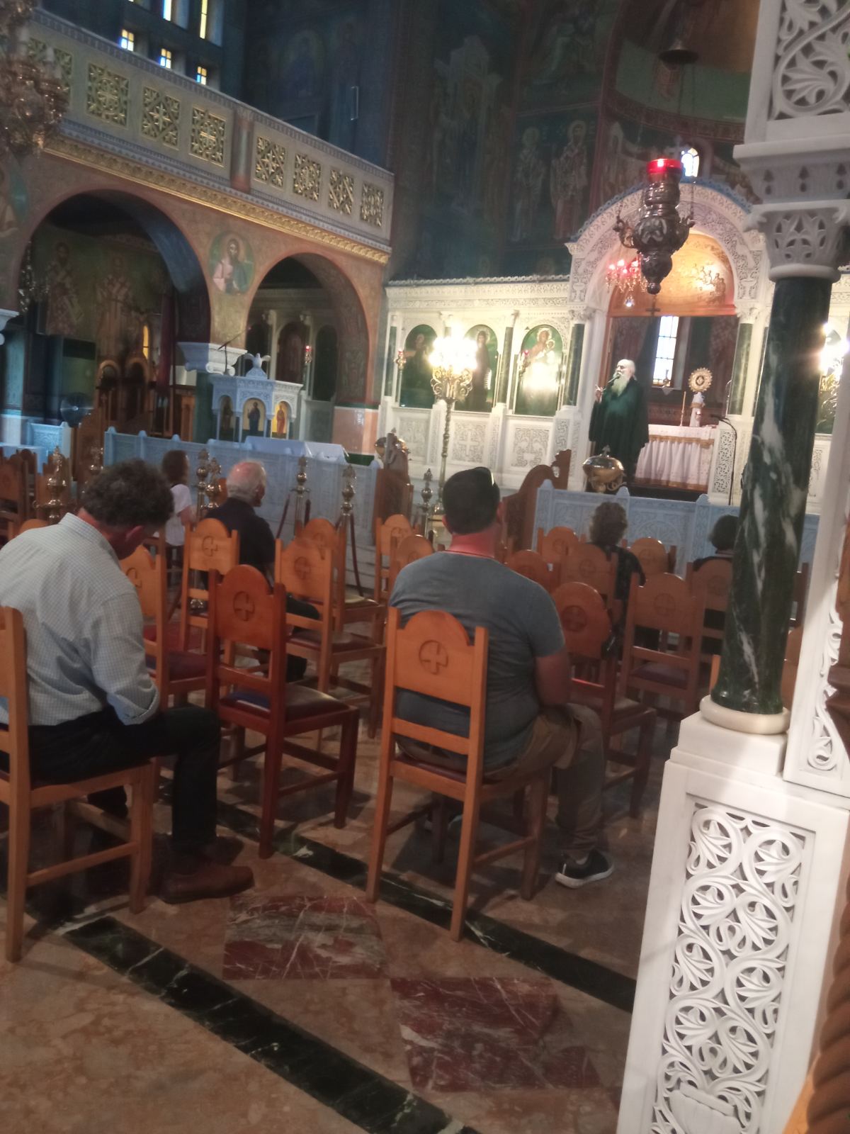 Πανηγυρικός Εορτασμός Αγίου Παναγή Μπασιά στον Πειραιά [εικόνες]