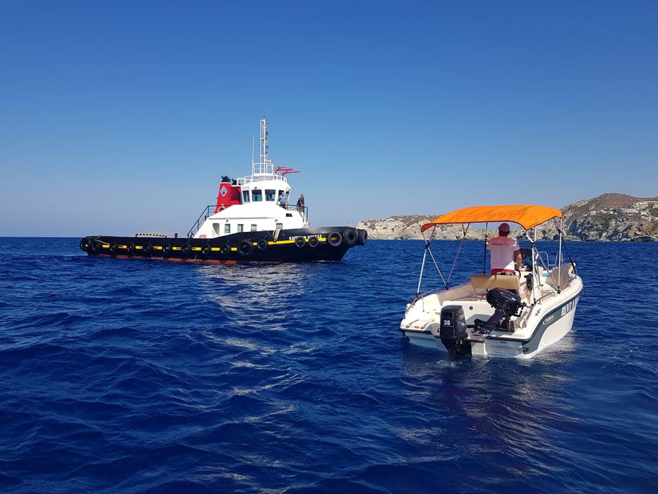 Ακυβέρνητο βρέθηκε να πλέει λόγω μηχανικής βλάβης σκάφος στα ανοιχτά της Κεφαλονιάς.