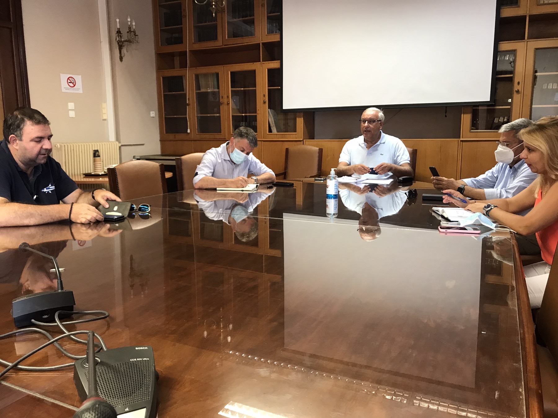 Τσεκ απ στα έργα με τον γ.γ. Υπουργείου Εσωτερικών Μιχάλη Σταυριανουδάκη