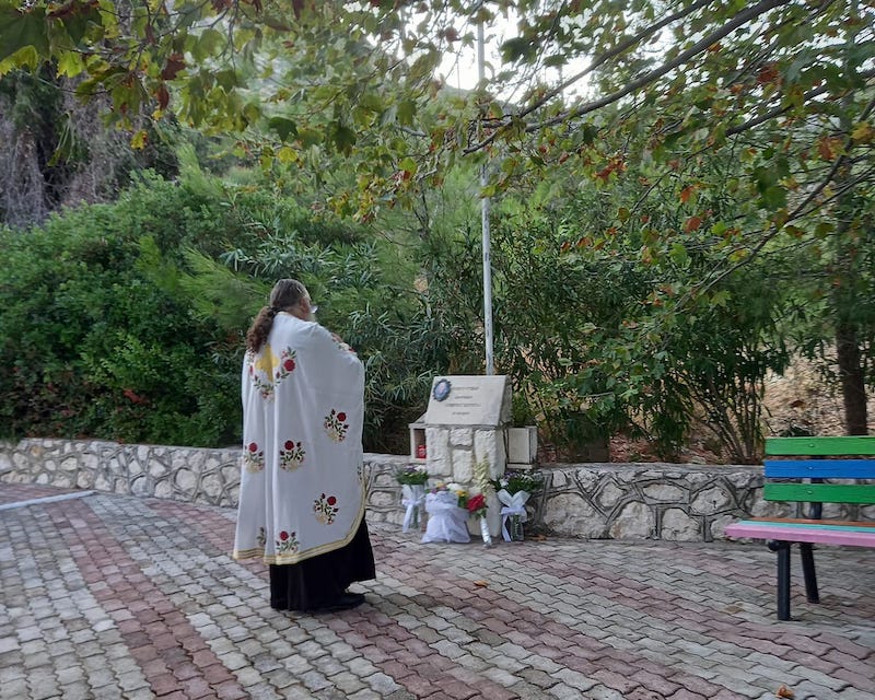 Τρισάγιο στη μνήμη του ήρωα Σμηνάρχου Στέργιου Κωτούλα στo σημείο της μοιραίας πτώσης [εικόνες]