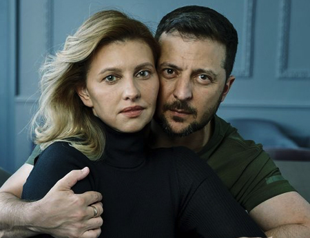 Ζελένσκι και Ολένα στην αμερικάνικη Vogue!