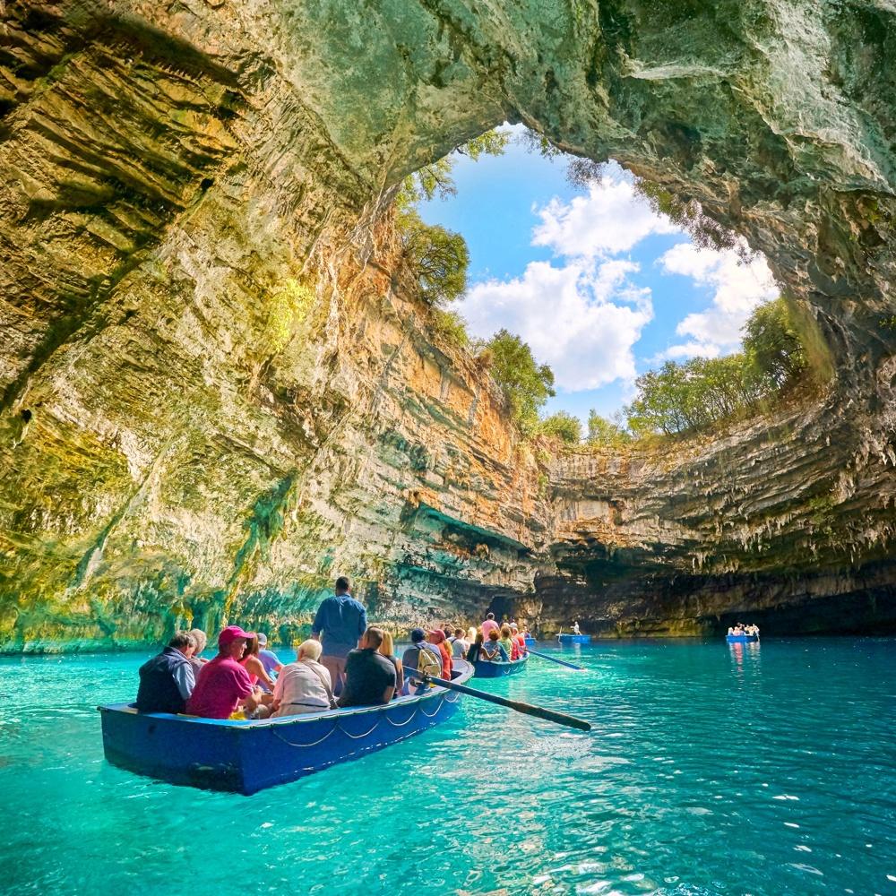 Exploring Melissani lake