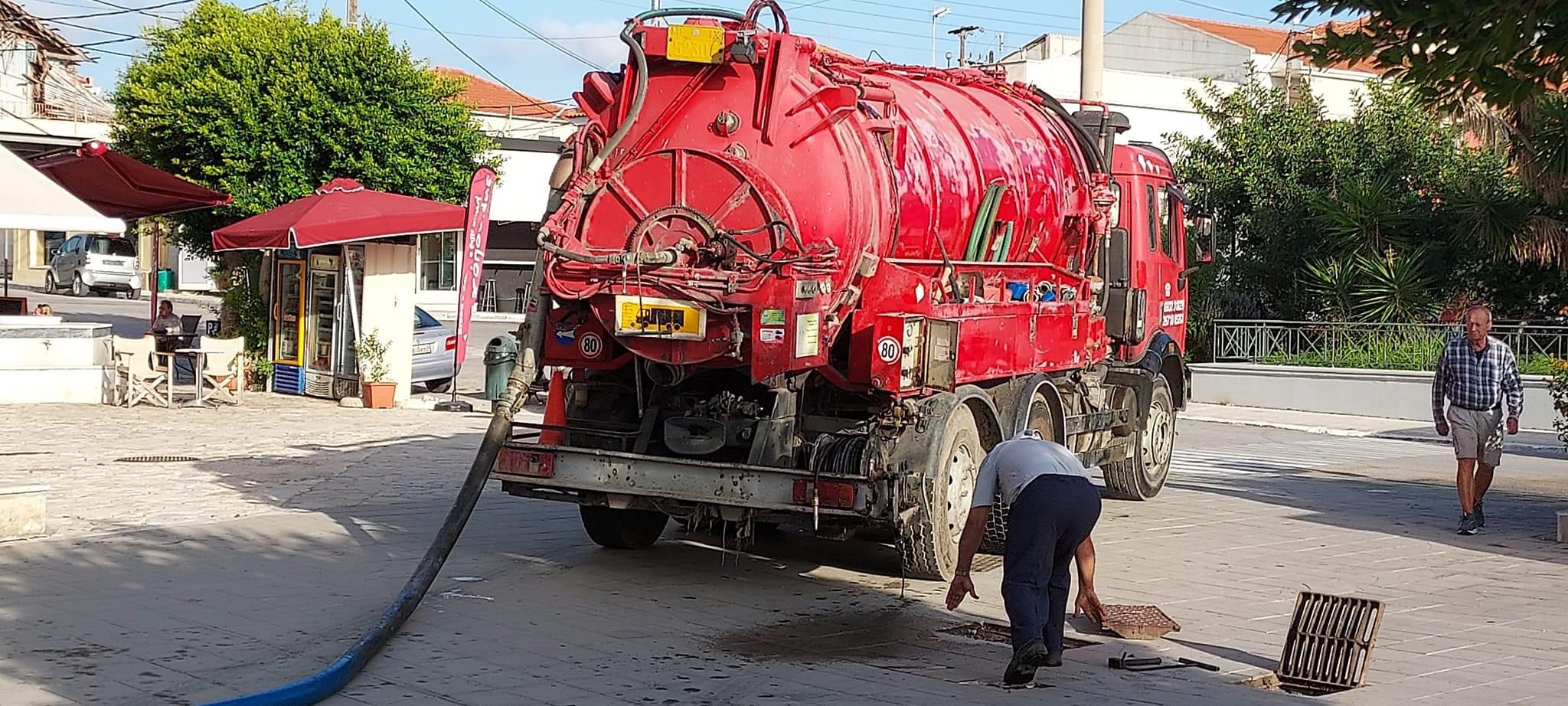 Σε καθαρισμό των φρεατίων προχώρησε σήμερα το πρωί η ΔΙΑ