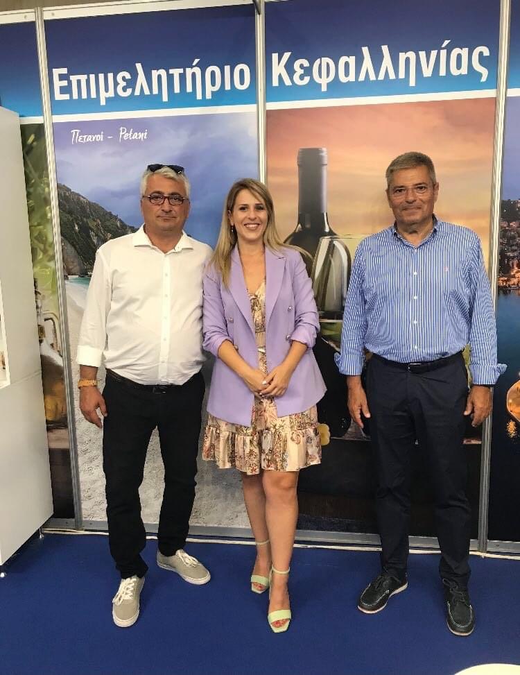 Θεσσαλονίκη: Στο περίπτερο του Επιμελητηρίου Κεφαλονιάς μαζί με τον Σταύρο Σπάθη ο Παναγης Καππάτος