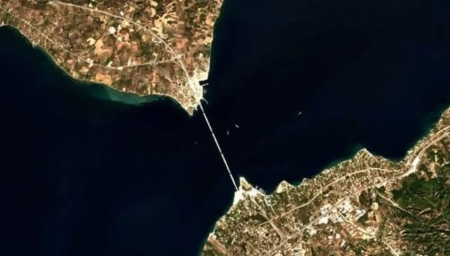 Γέφυρα Ρίου – Αντιρρίου: Εντυπωσιακή εικόνα  Ιστορική λήψη από το διάστημα