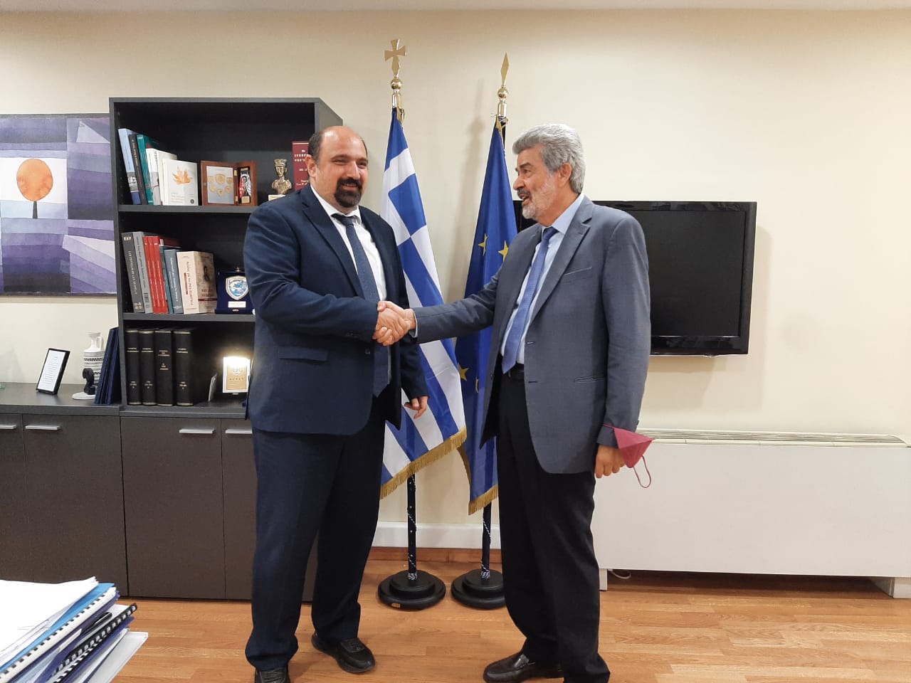 Συνάντηση Τριαντοπουλου . Χ. Μαραβέγια Ν.