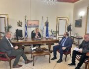 Επίσκεψη Γενικού Γραμματέα Αιγαίου και Νησιωτικής Πολιτικής Μανώλη Κουτουλάκη στην Περιφέρεια