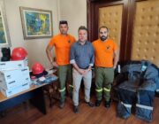 O Αντιπεριφερειάρχης Σταύρος Τραυλός, παρέδωσε τον εξοπλισμό στις  Εθελοντικές Ομάδες Δασοπροστασίας τ