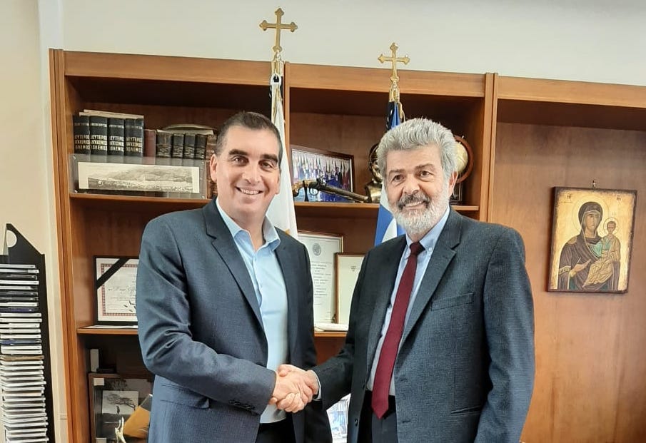Ο Ναπολέων Μαραβέγιας με τον Δήμαρχο Ελληνικού Αργυρούπολης Γιάννη Κωνσταντάτο [εικόνες]