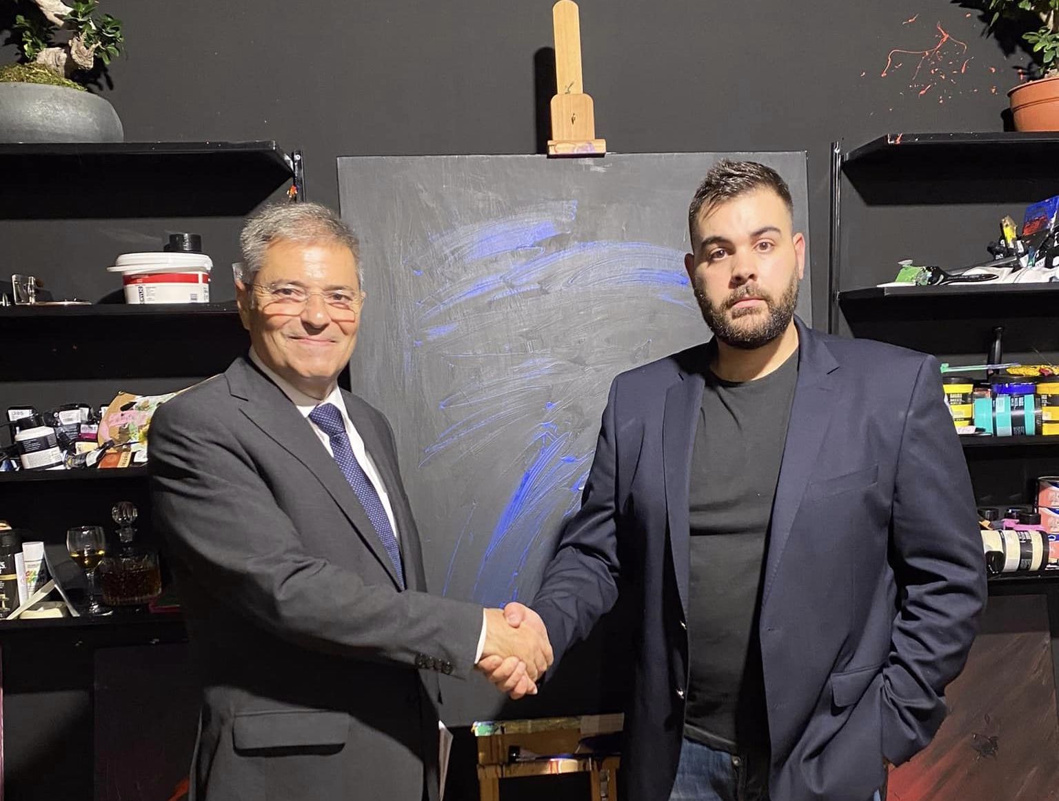 Στα εγκαίνια του νέου Atelier του Χρήστου Ράπτη στο Κολωνάκι ο Παναγής Καππάτος [εικόνες]