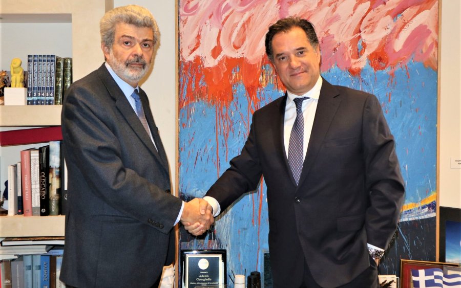 Συνάντηση Μαραβέγια -Γεωργιάδη στην Αθήνα και συζήτηση για θέματα οικονομίας και ανάπτυξης