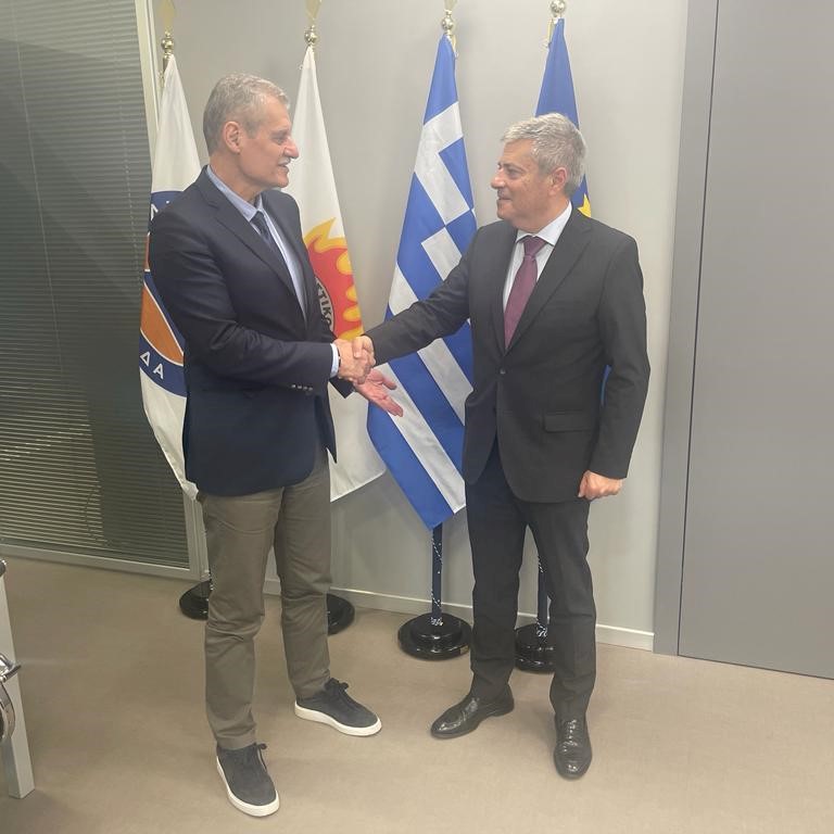 Στη Πολιτική Προστασία ο Παναγής Καππάτος –Συνάντηση με Ευάγγελο Τουρνά [εικόνες]