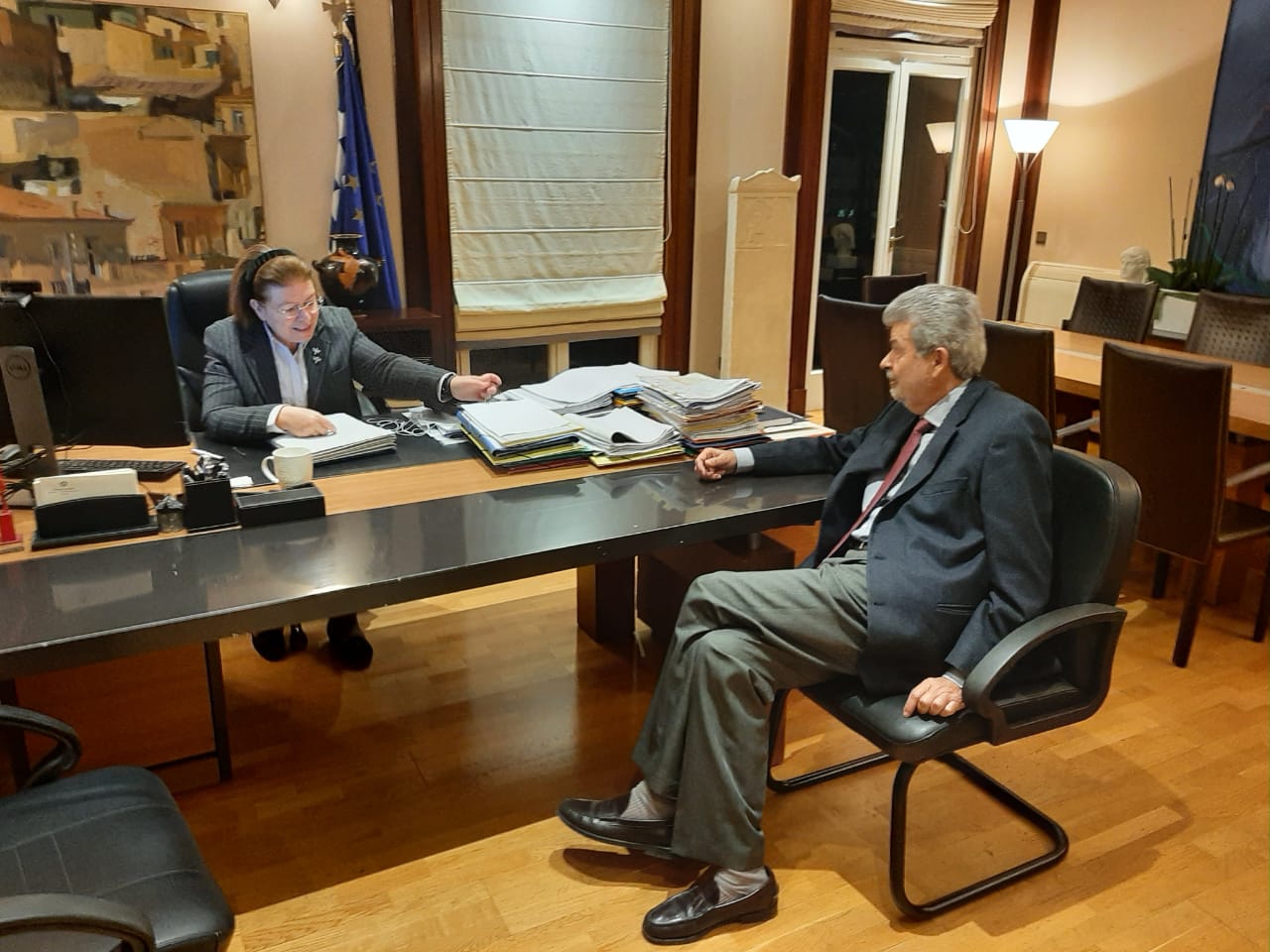 Το ευχαριστώ του Ναπολέοντα Μαραβέγια στην Λίνα Μενδώνη για το Αρχαιολογικό Μουσείο Αργοστολίου