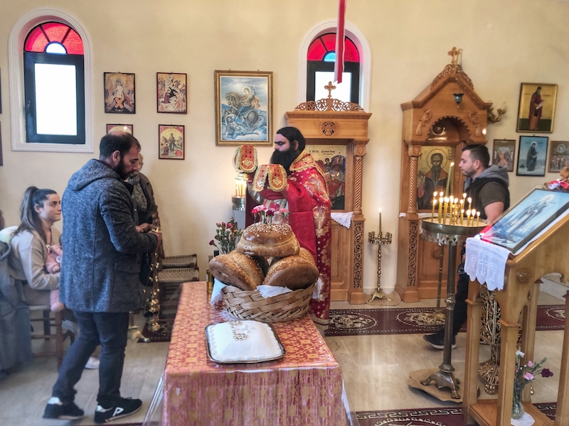 Λαμπρά εορτάστηκε ο Άγιος Χαράλαμπος στον Αγκώνα [εικόνες]