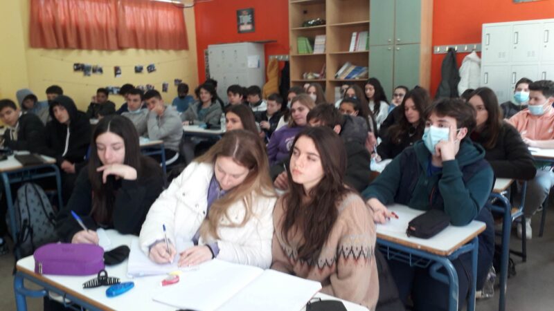 Ο τριαθλητής Νικηφόρος Φωκάς στο 3ο Γυμνάσιο Αργοστολίου [εικόνες]