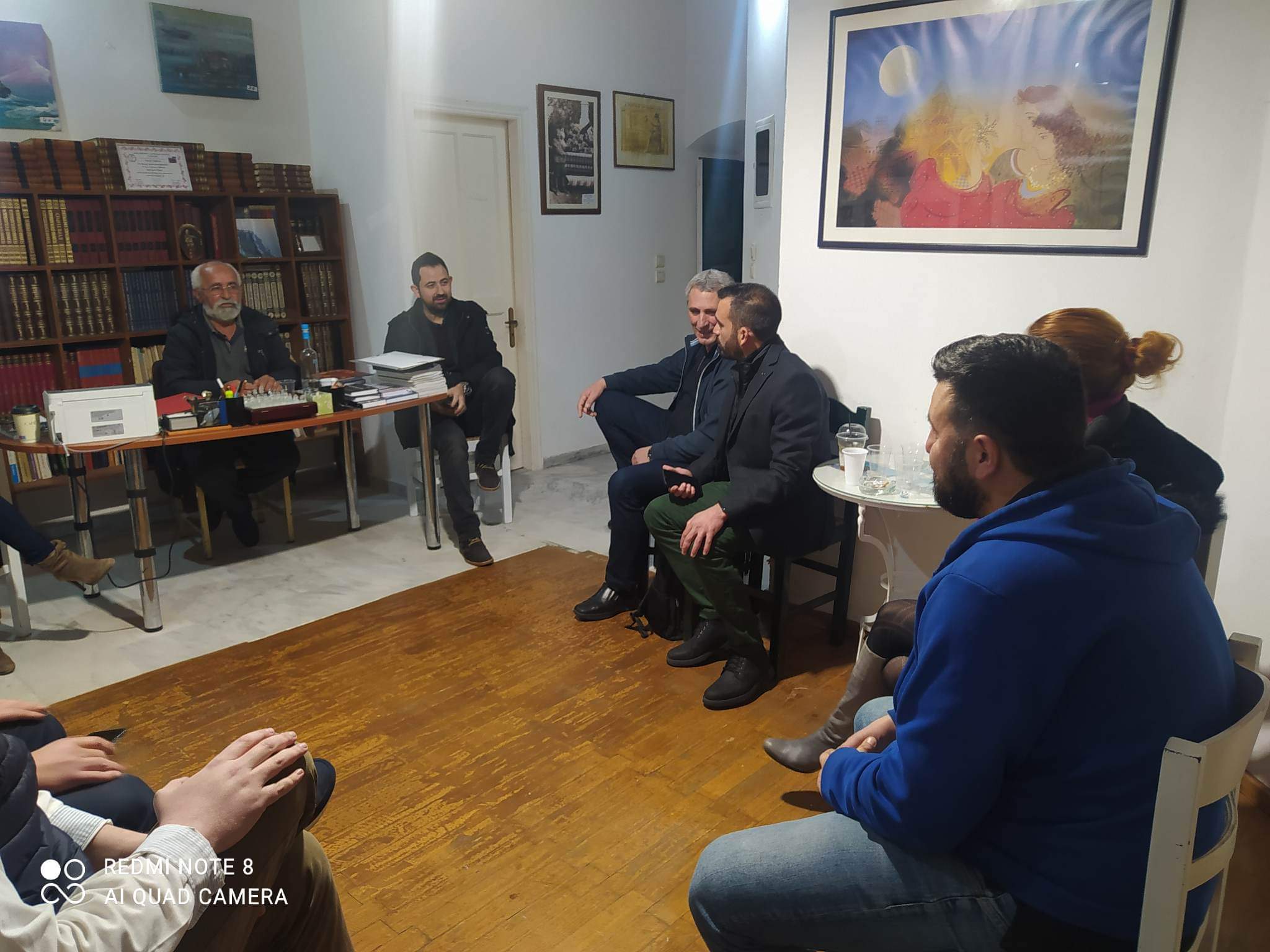 Πρώτη στάση για τους υποψήφιους του ΠΑΣΟΚ τα Καμιναράτα  Συνάντηση με το Πρόεδρο του χωριού [εικόνες]