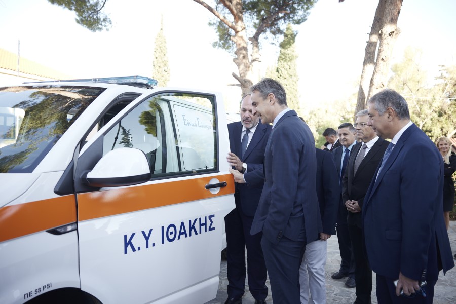 Στην Ιθάκη το ολοκαίνουργιο ασθενοφόρο του Κέντρου Υγείας