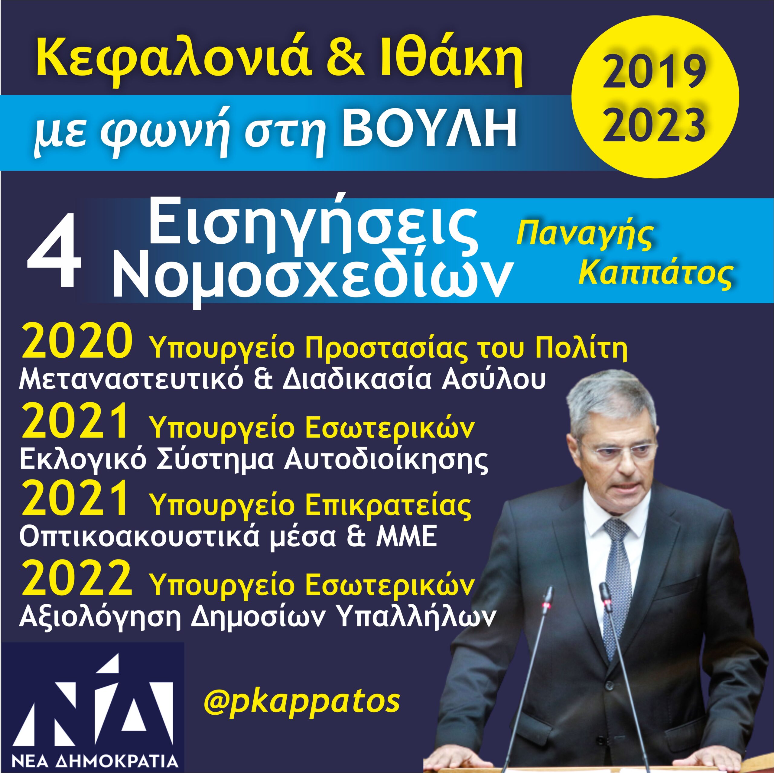 Απολογισμός Κοινοβουλευτικού Έργου 2019 2023