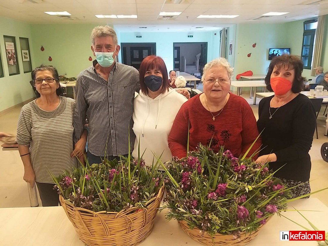 Kυριακή των Βαΐων στο Δημοτικό Γηροκομείο Αργοστολίου: Εφτιαξαν βάγια και έψαλλαν το «Ωσαννά»! (εικόνες)